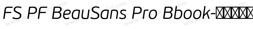 FS PF BeauSans Pro Bbook字体转换